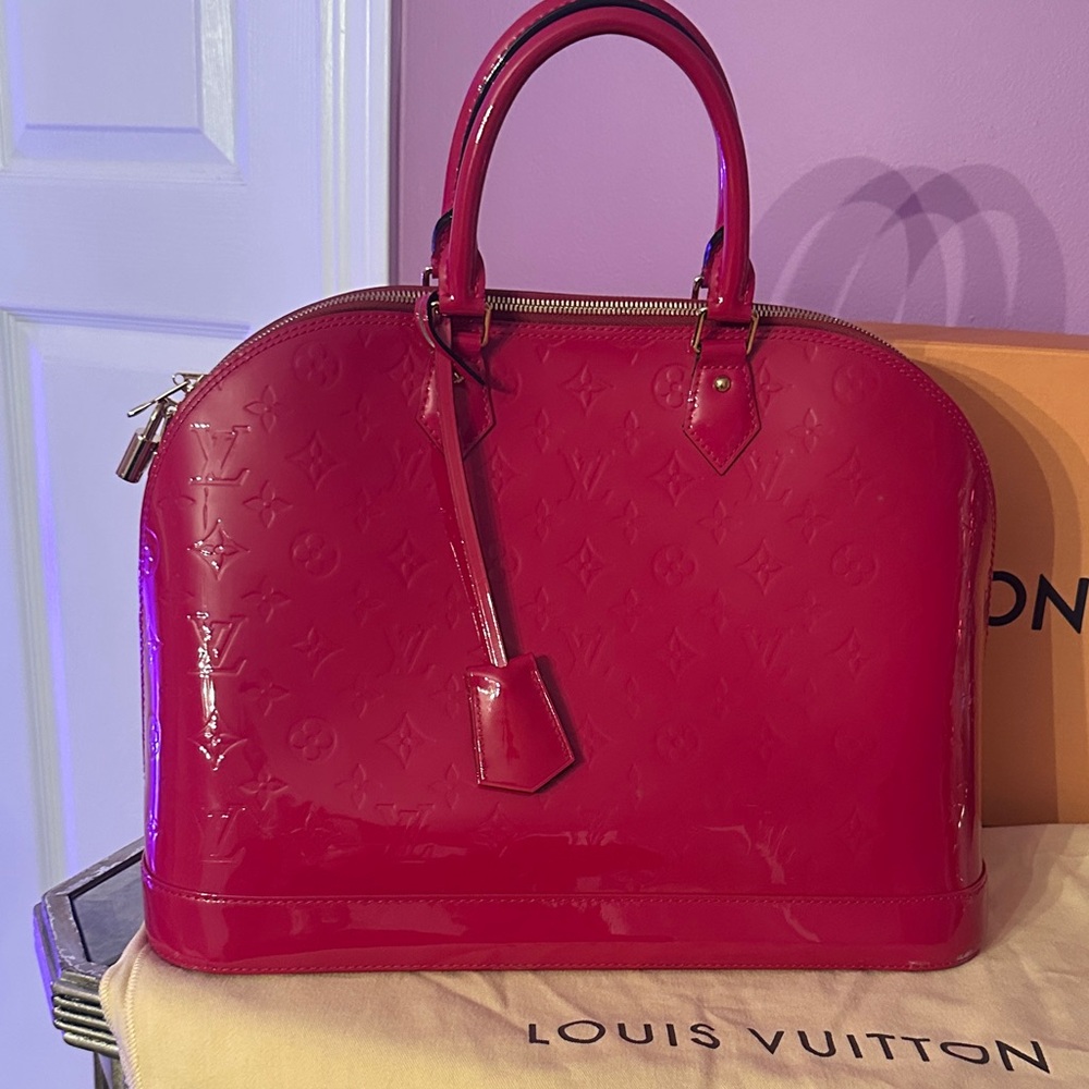 Louis Vuitton Glossy Pink Satchel